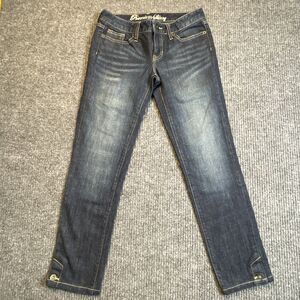 GAP 1969 Premium Jeans Capri Women Size 1 Stretch Denim Dark Wash 25W Low Rise